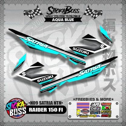 RAIDER 150 FI DECALS ( N09 SATRIA NTN )【WITH FREEBIES】