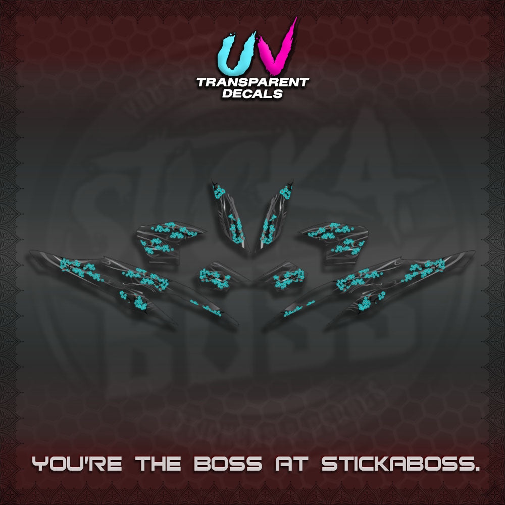 CLICK 125 V2 UV TRANSPARENT DECALS (2026 NEW SAKURA WIND)STICKER DECALS By STICKABOSS