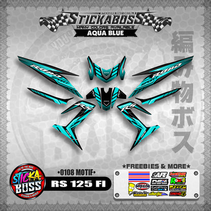 RS 125 FI DECALS ( 0108 MOTIF )【WITH FREEBIES】