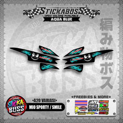 MIO SPORTY / SMILE INDO STICKER DECALS (  A20 VARIASI )【WITH FREEBIES】