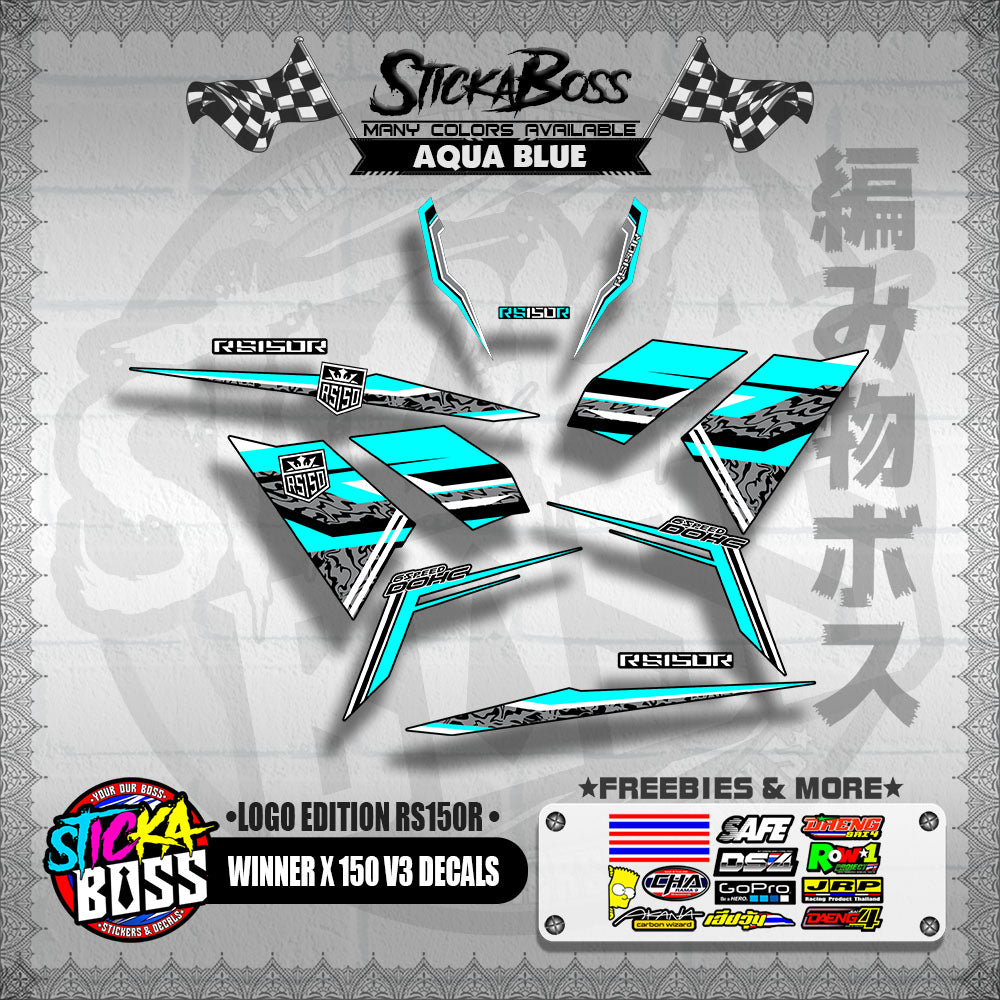 WINNER X 150 V3 DECALS ( LOGO EDITION RS150R )【WITH FREEBIES】