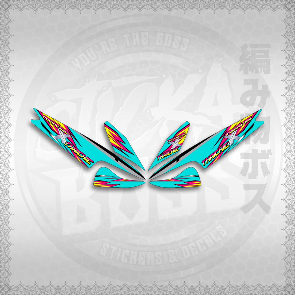 STICKER DECALS for MIO 1 (MIRPOXTH) By STICKABOSS (SOFIE LAMINATED WATERPROOF)