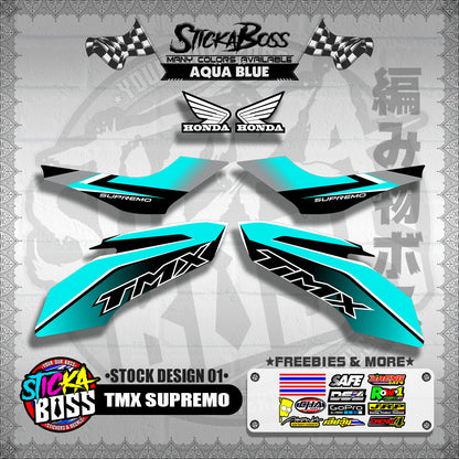TMX SUPREMO DECALS  ( STOCK DESIGN 01 ) 【WITH FREEBIES】