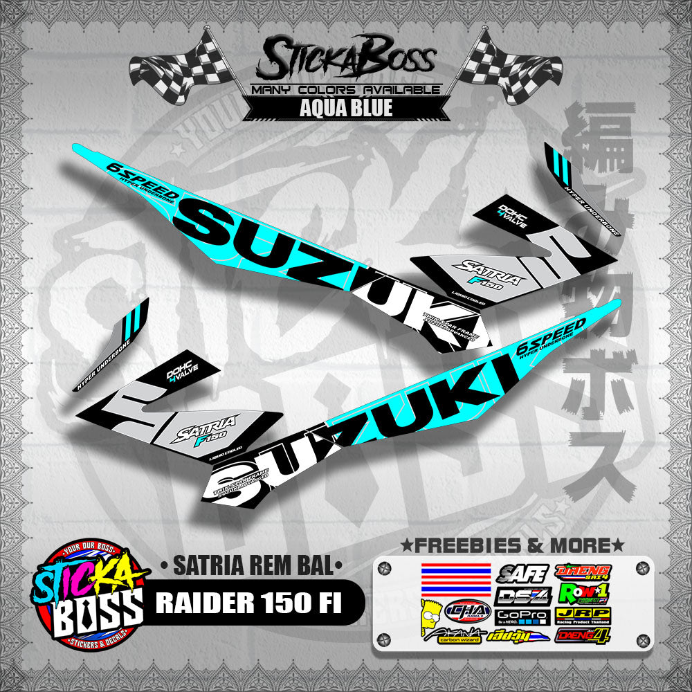 RAIDER 150 FI DECALS ( SATRIA REM BAL )【WITH FREEBIES】