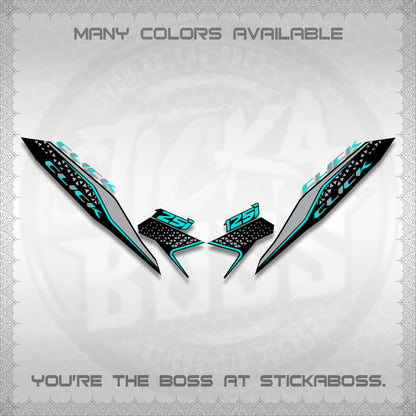 CLICK 125i V3 DECALS(2026 DEKAPAN SEMBILAN DESIGN)STICKER DECALS BY STICKABOSS