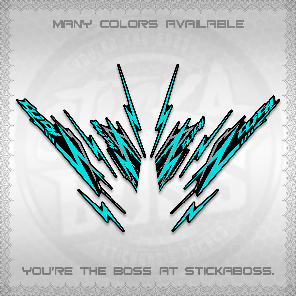 CLICK 125 V2 INDO DECALS (2024 CL 00-A8 STYLE) STICKER KITS By STICKABOSS