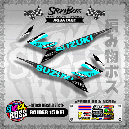 RAIDER 150 Fi ( STOCK DECALS 2023 )【WITH FREEBIES】