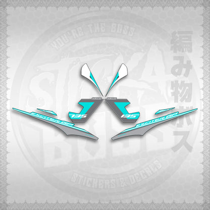 STICKER DECALS for SNIPER 135 MX(S13525EXGP)By STICKABOSS (SOFIE LAMINATED WATERPROOF)