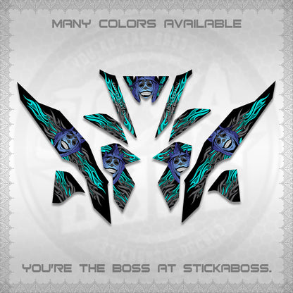 CLICK V3 DECALS (SoloLevelingSmiley Design) STICKER DECALS By STICKABOSS