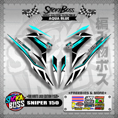 SNIPER 150 DECALS ( WHITE EDITION Y15ZR )【WITH FREEBIES】