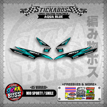 MIO SPORTY / SMILE INDO STICKER DECALS ( A5 VARIASI )【WITH FREEBIES】