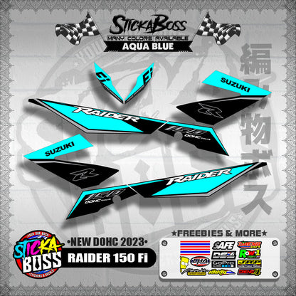 RAIDER 150 Fi DECALS ( NEW DOHC 2023 )【WITH FREEBIES】