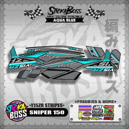 SNIPER 150 DECALS ( Y15ZR STRIPES )【WITH FREEBIES】