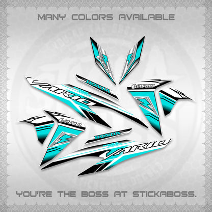 CLICK 125 V2 FOR WHITE VARIO DECALS (LIGHTNING DESIGN)STICKER DECALS By STICKABOSS (Copy) (Copy) (Copy) (Copy)