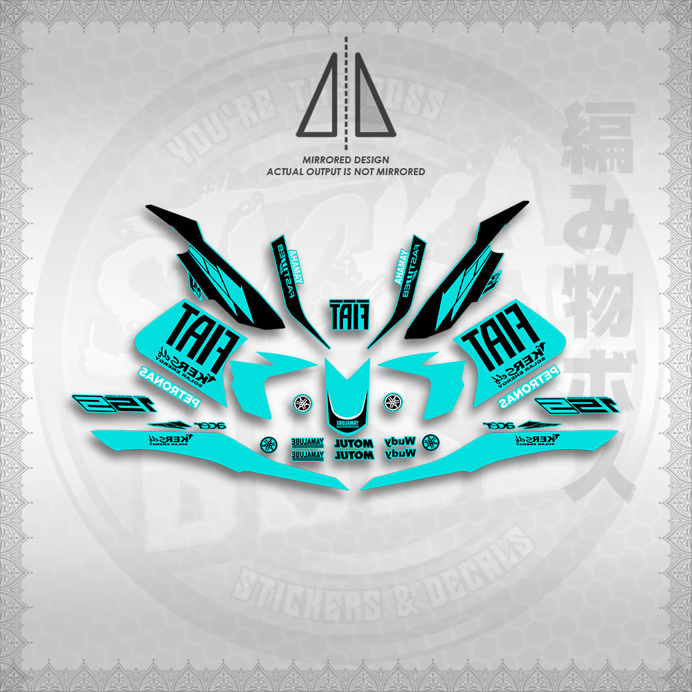 STICKER DECALS for SNIPER 155 (S155FIBIBI) By STICKABOSS (SOFIE LAMINATED WATERPROOF)