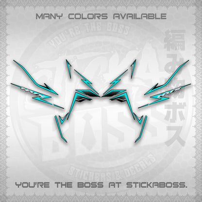AEROX V3 NVX MALAY DECALS (HIBISCUS MOTIF) STICKER DECALS By STICKABOSS