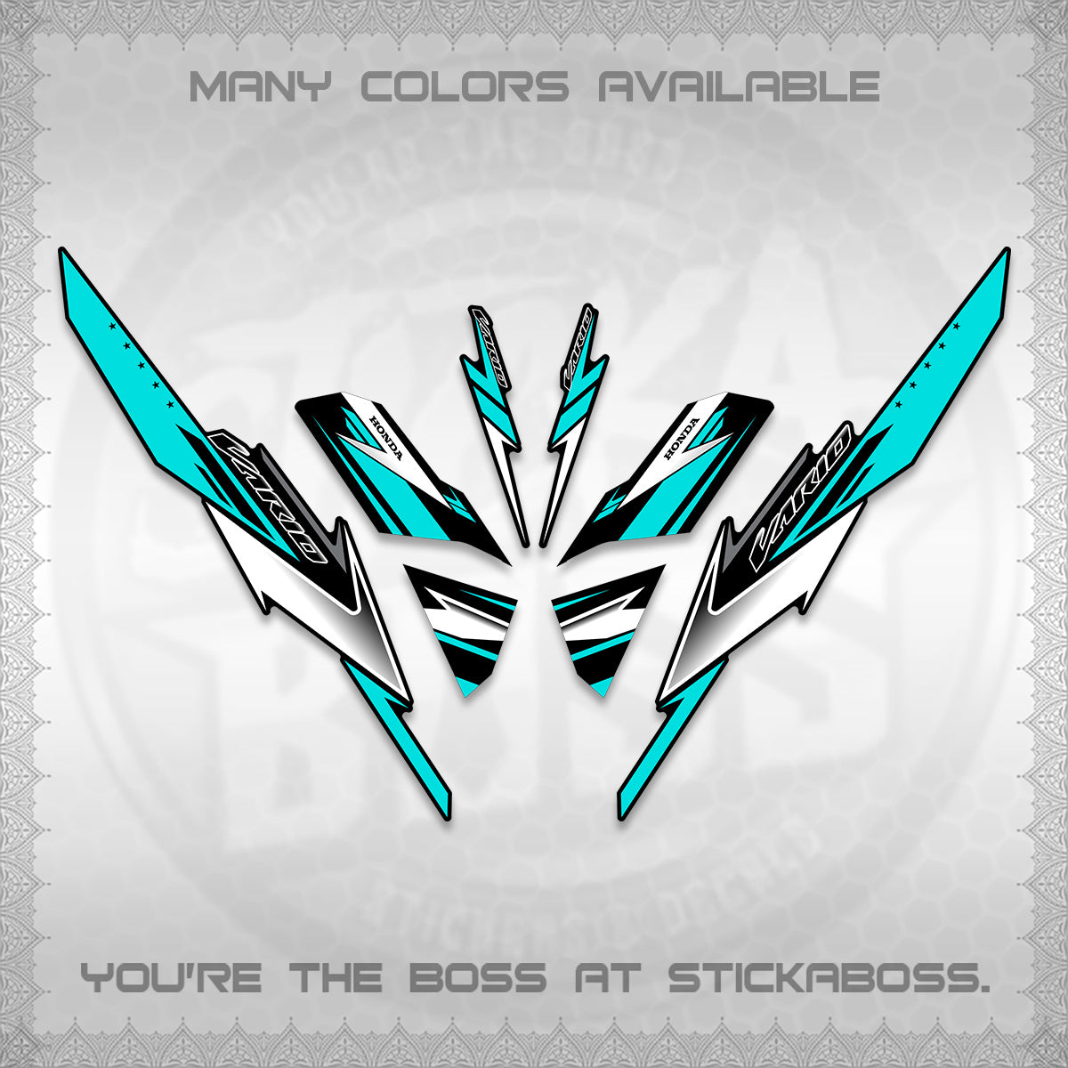 CLICK 125 V3 VARIO DECALS (2023 CUSTOM STYLE 01) STICKER KITS By STICKABOSS