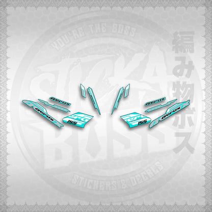 STICKER DECALS for AEROX 155 V1 THAI (AV1BLSI20) By STICKABOSS (SOFIE LAMINATED WATERPROOF)