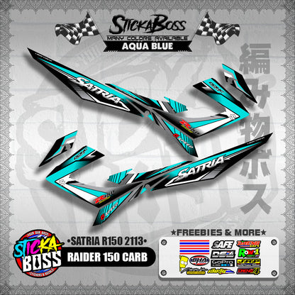 RAIDER 150 CARB DECALS ( SATRIA R150 2113 ) [ PREMIUM GLOSSY LAMINATED ]【WITH FREEBIES】