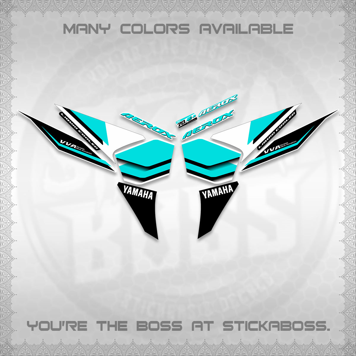 AEROX V3 DECALS (70TH ANNIVERSARY DESIGN) STICKER DECALS By STICKABOSS (Copy) (Copy) (Copy) (Copy) (Copy) (Copy)