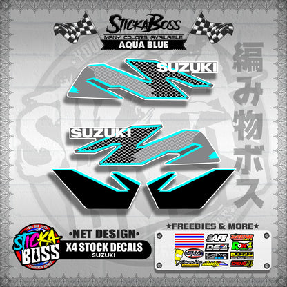 X4 STOCK DECALS ( NET DESIGN )【WITH FREEBIES】