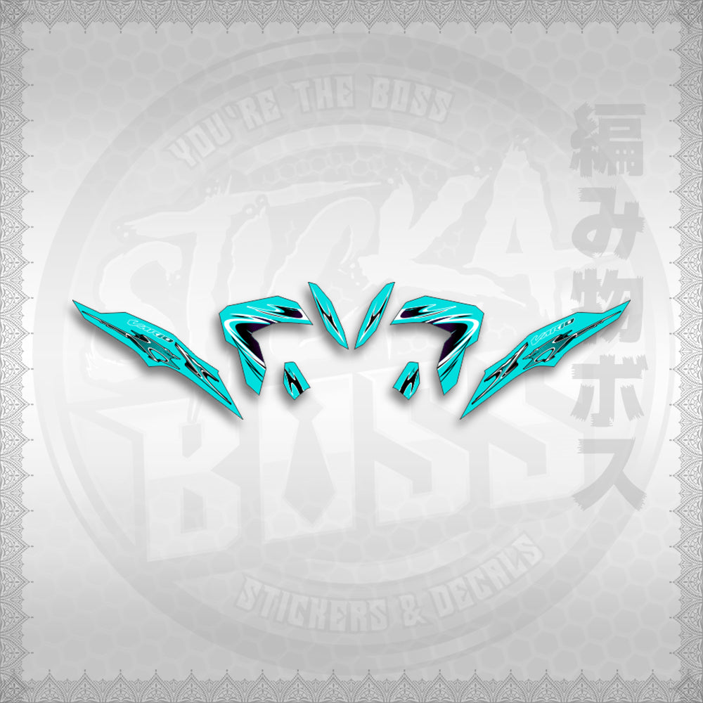 STICKER DECALS for CLICK 125 V3 (CV325LENEMOHO) By STICKABOSS (SOFIE LAMINATED WATERPROOF)