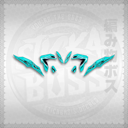 STICKER DECALS for CLICK 125 V3 (CV325LENEMOHO) By STICKABOSS (SOFIE LAMINATED WATERPROOF)