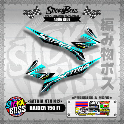 RAIDER 150 FI DECALS ( SATRIA NTN N12 )【WITH FREEBIES】