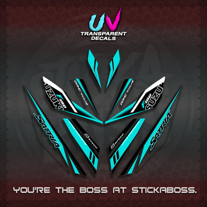 【PREMIUM UV PRINT】TRANSPARENT RAIDER 150 Fi SATRIA DECALS (2026 NTN N22)STICKER By STICKABOSS