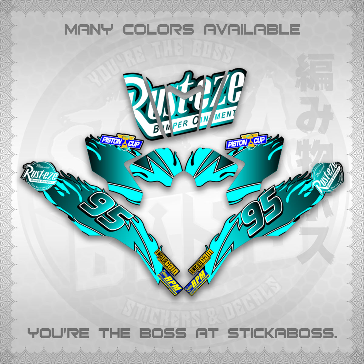 CLICK 125 V3 ( LIGHTING MCQUEEN DESIGN ) STICKER DECALS By STICKABOSS