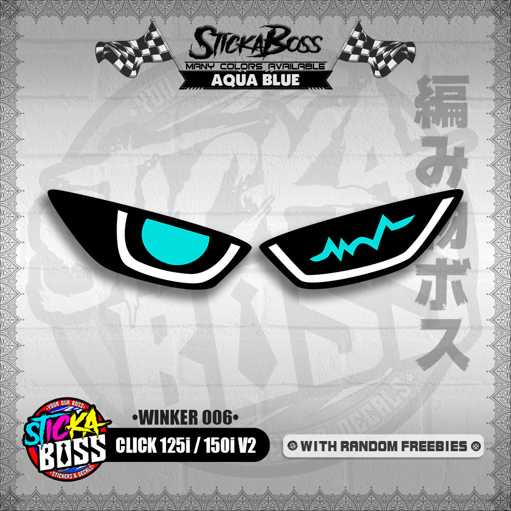 CLICK 125i / 150i V2 (WINKER 006) TRANSPARENT【WITH FREEBIES】