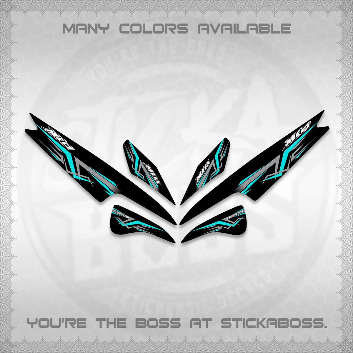 MIO SPORTY  SMILE INDO DECALS (A24 VARIASI)STICKER DECALS BY STICKABOSS (Copy)