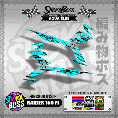 RAIDER 150 FI DECALS ( ANCHOR R150 )【WITH FREEBIES】