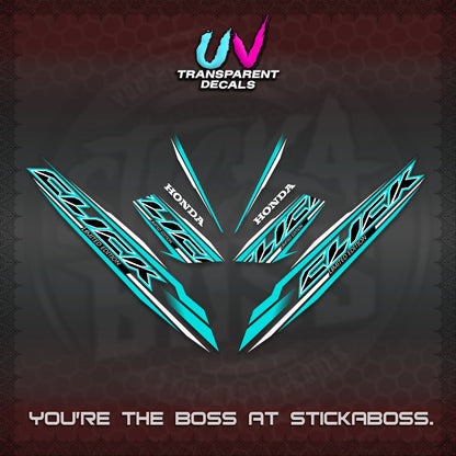 CLICK 125 V3 INDO UV TRANSPARENT DECALS (2024 SV 13-A2 STYLE) STICKER KITS By STICKABOSS