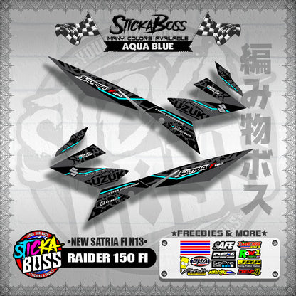 RAIDER 150 FI DECALS ( NEW SATRIA FI N13 )【WITH FREEBIES】