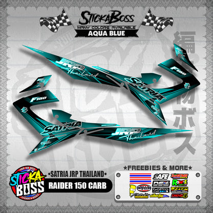 RAIDER 150 CARB DECALS ( SATRIA JRP THAILAND ) [ PREMIUM GLOSSY LAMINATED ]【WITH FREEBIES】