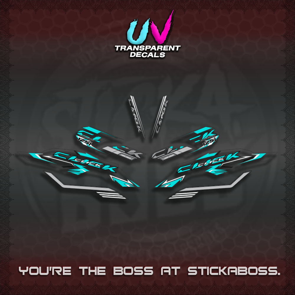 【PREMIUM UV PRINT】TRANSPARENT CLICK 125 V3 INDO-MALAY  VARIO DECALS (2026 CODE2 DESIGN)By STICKABOSS