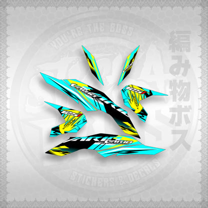 STICKER DECALS for CLICK 125 V3 ( VARIO STREET ) By STICKABOSS (SOFIE LAMINATED WATERPROOF)