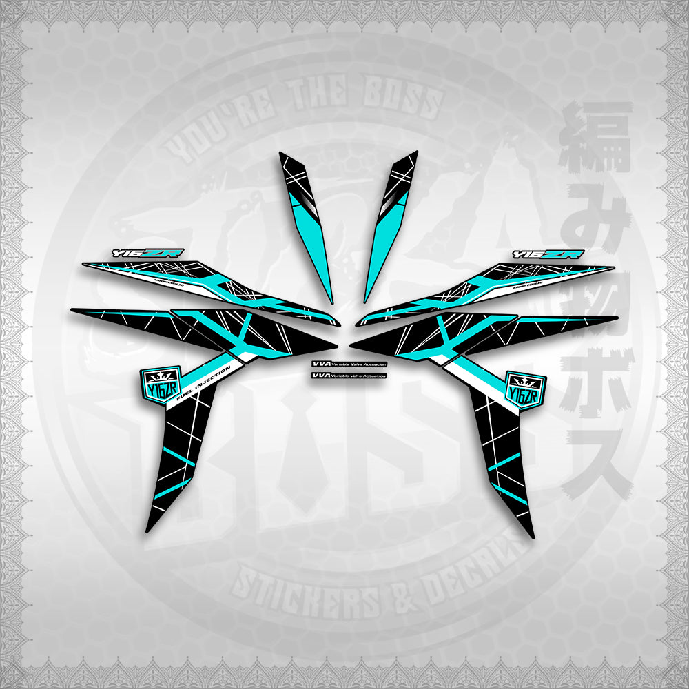 STICKER DECALS for SNIPER 155 MALAYSIAN (S155MICIY16) By STICKABOSS (SOFIE LAMINATED WATERPROOF)