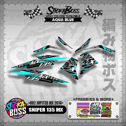 SNIPER 135 MX DECALS ( 002 JUPITER MX 2014 )【WITH FREEBIES】