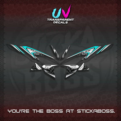 CLICK V2 UV TRANSPARENT DECALS (125-150 TRIBAL VIETNAM)STICKER DECALS By STICKABOSS