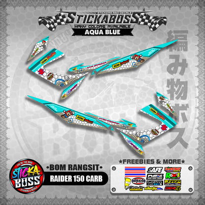 RAIDER 150 CARB INDO DECALS ( BOM RANGSIT )【WITH FREEBIES】