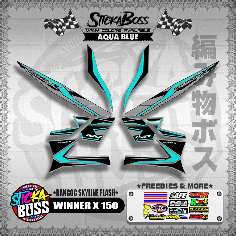 WINNER X 150 DECALS ( BANGOC SKYLINE FLASH )【WITH FREEBIES】