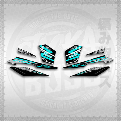 STICKER DECALS for AEROX V3 ALPHA TURBO INDO (AV3NVRAST) By STICKABOSS (SOFIE LAMINATED WATERPROOF)