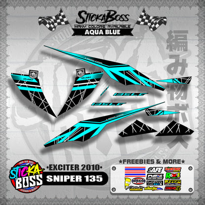 SNIPER 135 DECALS ( EXCITER 2010 )【WITH FREEBIES】