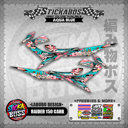 RAIDER 150 CARB STICKER DECALS ( LABUBU DESIGN )【WITH FREEBIES】