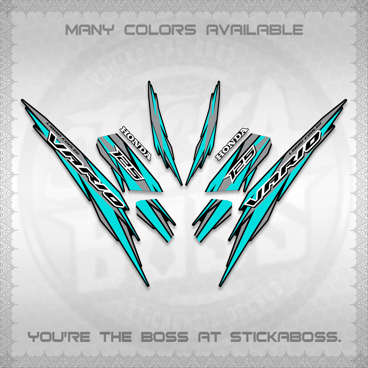 CLICK 125 V3 INDO DECALS (2024 SV 22-A1 STYLE) STICKER KITS By STICKABOSS