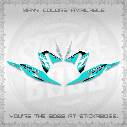 CLICK 125 V4 VARIO DECALS (2026 VR0006 DESIGN) STICKER KITS BY STICKABOSS