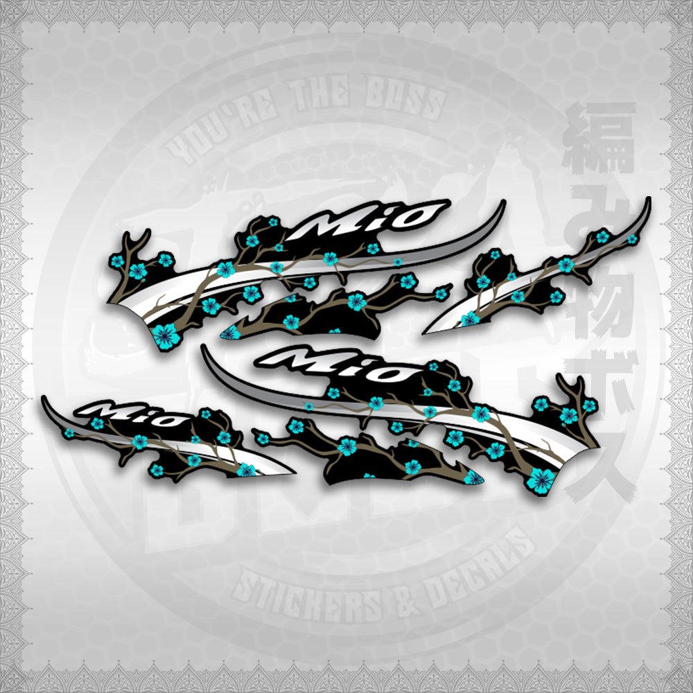 STICKER DECALS for MIO SPORTY (MSPSAXFL) By STICKABOSS (SOFIE LAMINATED WATERPROOF)