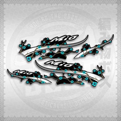 STICKER DECALS for MIO SPORTY (MSPSAXFL) By STICKABOSS (SOFIE LAMINATED WATERPROOF)